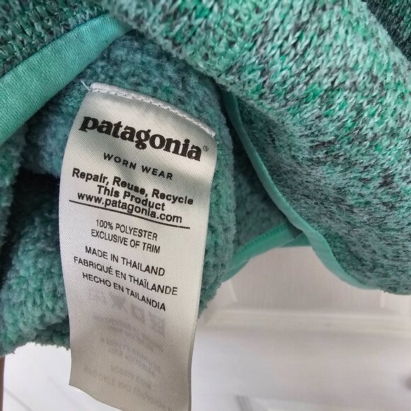 Patagonia Better Sweater Mint Green 1/4 Zip - Women's Medium - Picture 4 of 6